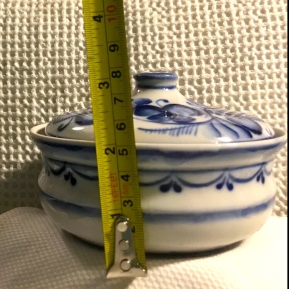 💂🏻Traditional Russian Gzhel Pottery Casket💂🏻 - Picture 9 of 9